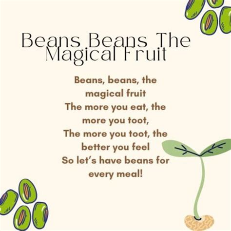 Beans beans magical fruit song